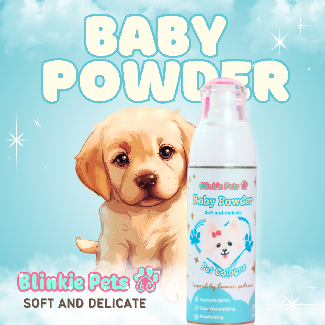 Baby powder on puppies best sale