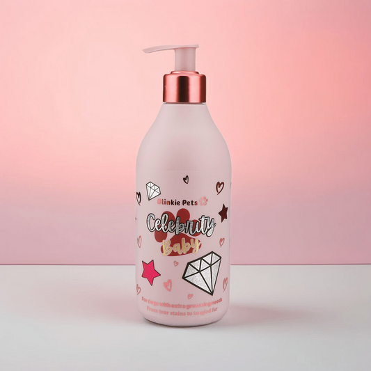 CELEBRITY BABY (Paw Malone Scent) – Luxury Shampoo for White Dogs | Tangle-Free, Silky Coat, Shedding & Tear Stain Control