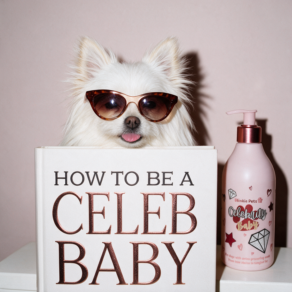 CELEBRITY BABY (Paw Malone Scent) – Luxury Shampoo for White Dogs | Tangle-Free, Silky Coat, Shedding & Tear Stain Control